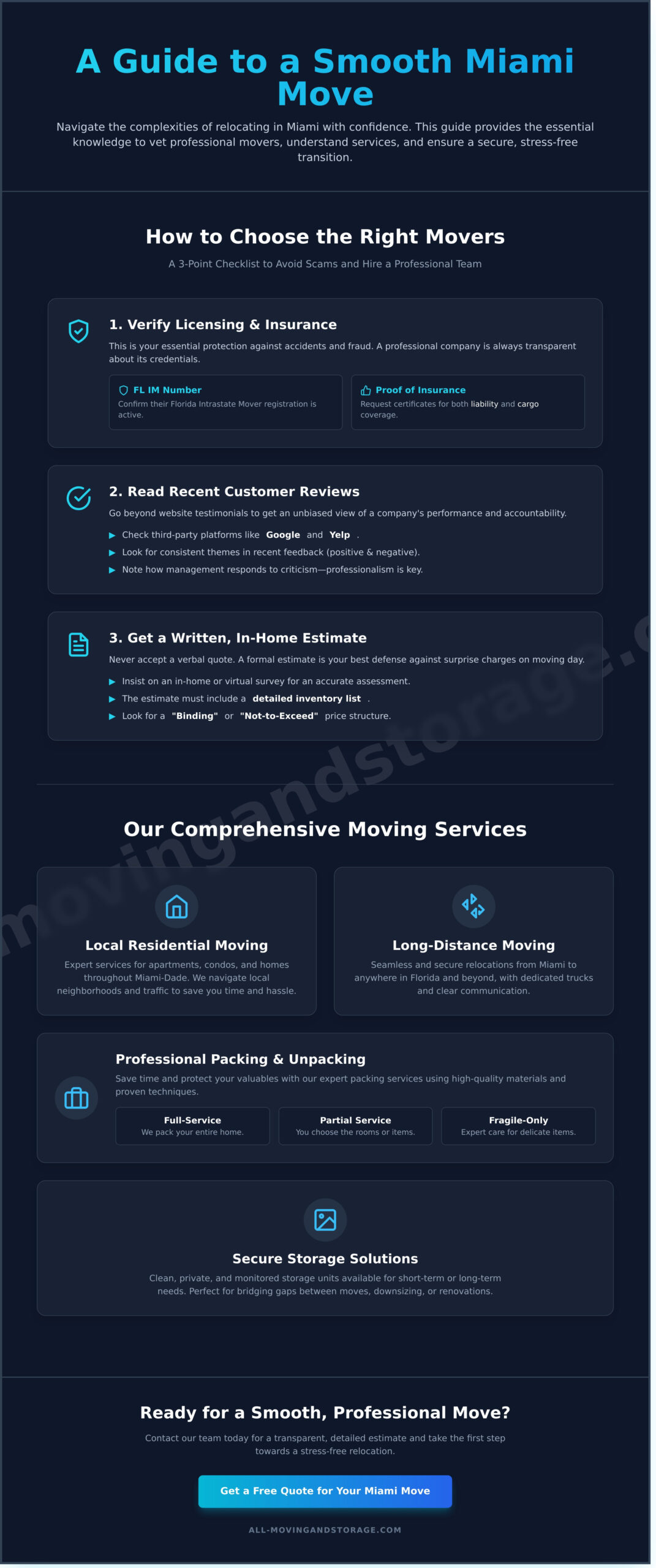 Top-Rated Movers in Miami, FL: Your Guide to a Stress-Free Move - Infographic