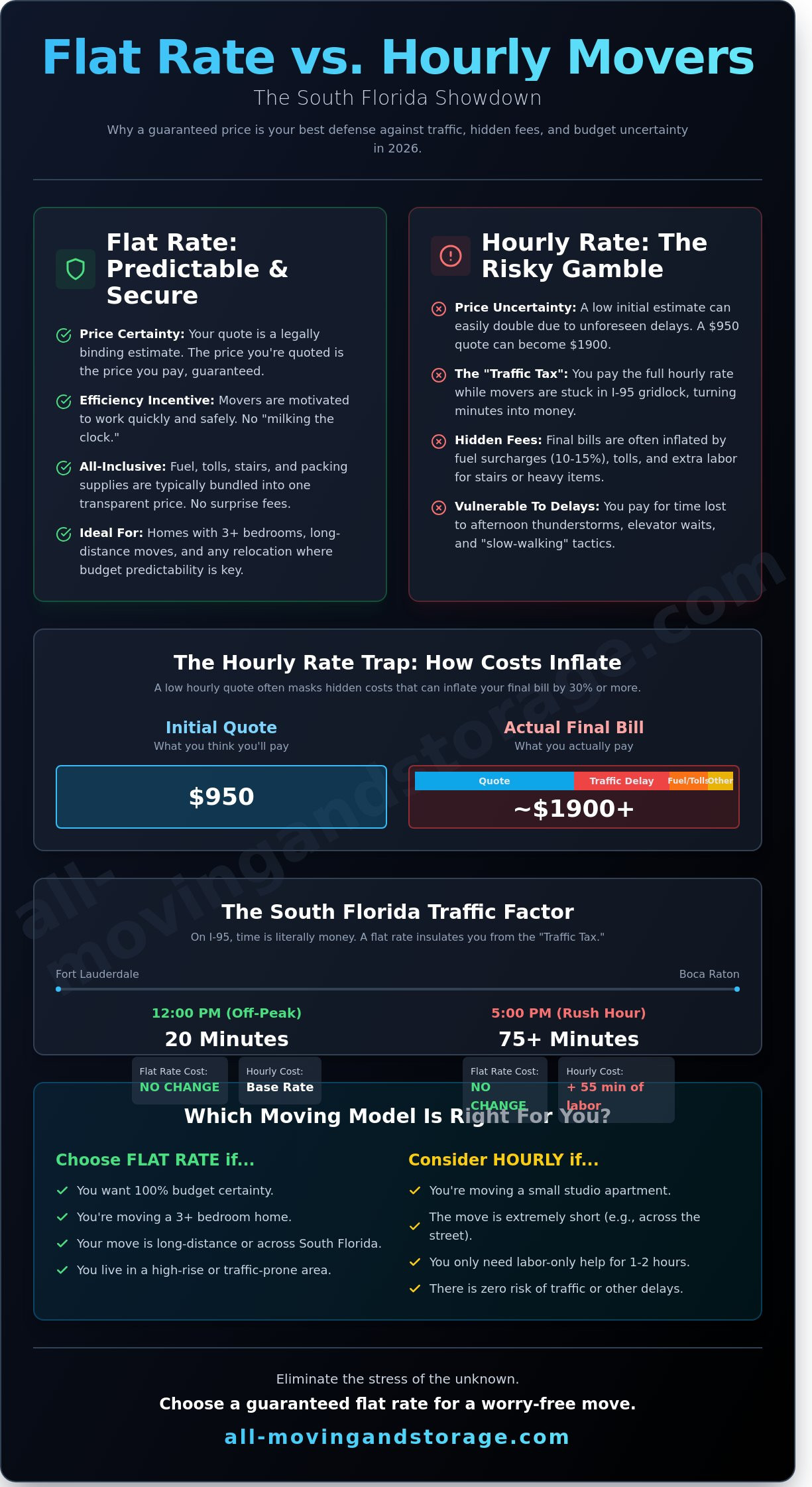 Flat Rate Moving Companies: A Guide to Guaranteed Pricing in 2026 - Infographic